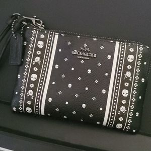 Coach Bandana Skull Wristlet 1941